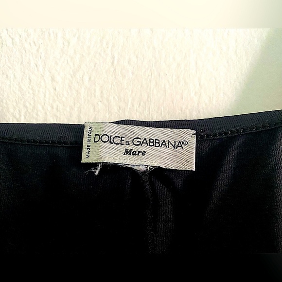 DOLCE AND GABBANA MARE SPAGHETTI MIDRIFF TOP , SIZE S/M, VINTAGE - Picture 5 of 5